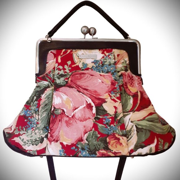 Karen Wilson Handbags - NWOT KAREN WILSON Mary Poppins Floral Fold Over